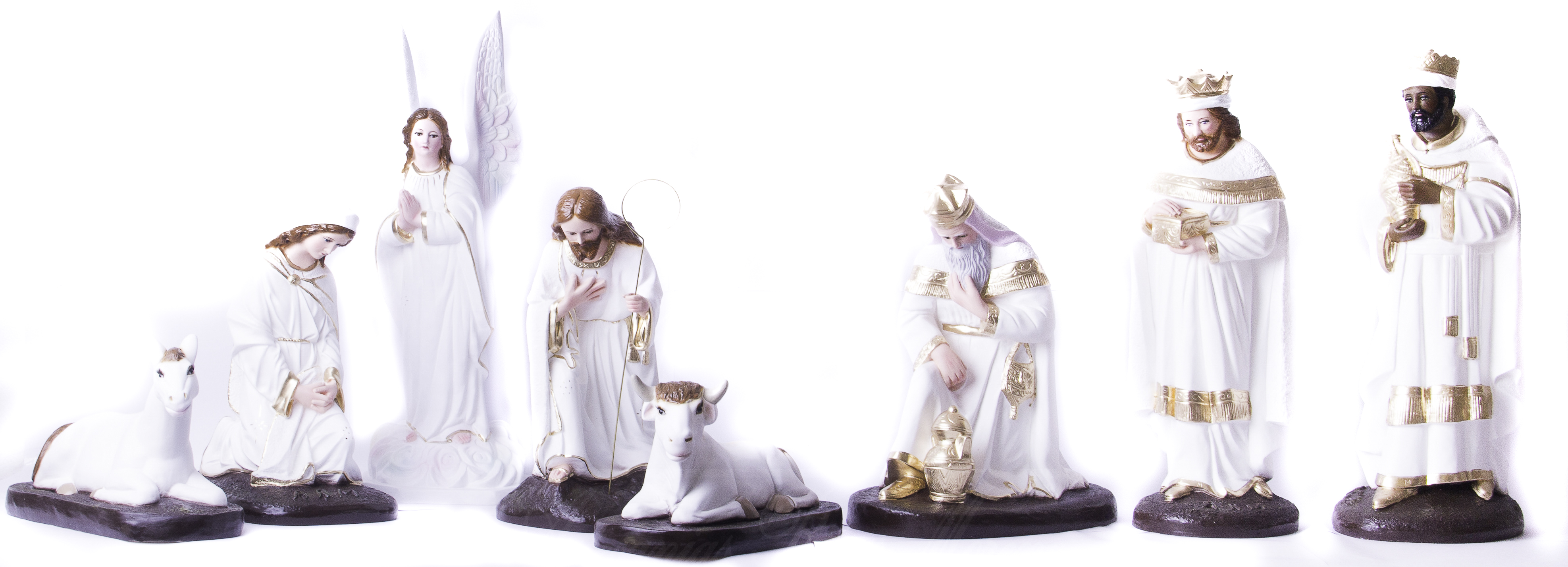 Nacimiento Tradicional 60cm Tono Blanco - Imagen 1