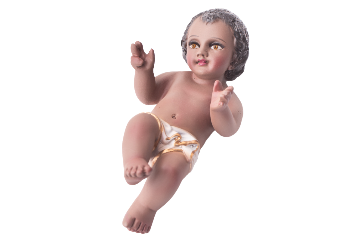 Niño Dios Moreno 15cm - Imagen 1