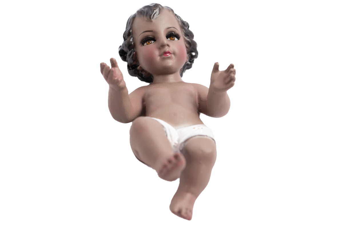 Niño Dios Moreno 12cm - Imagen 1