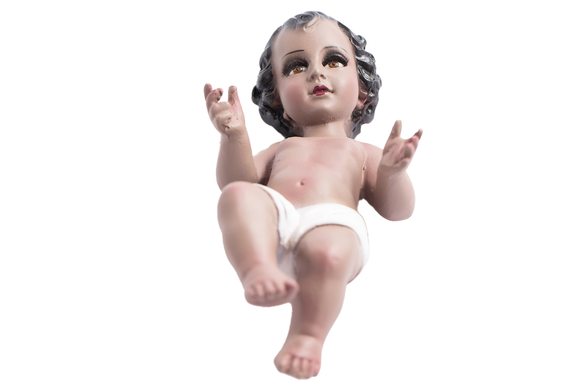 Niño Dios Moreno 14cm - Imagen 1